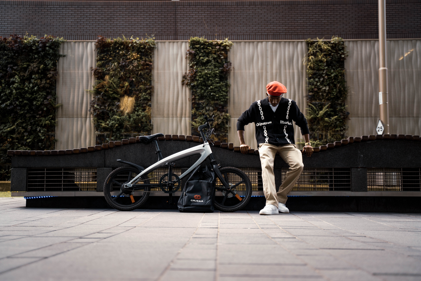 Official Carbon Black E-Bike with Built-in Speakers & Bluetooth (Range up to 60km)