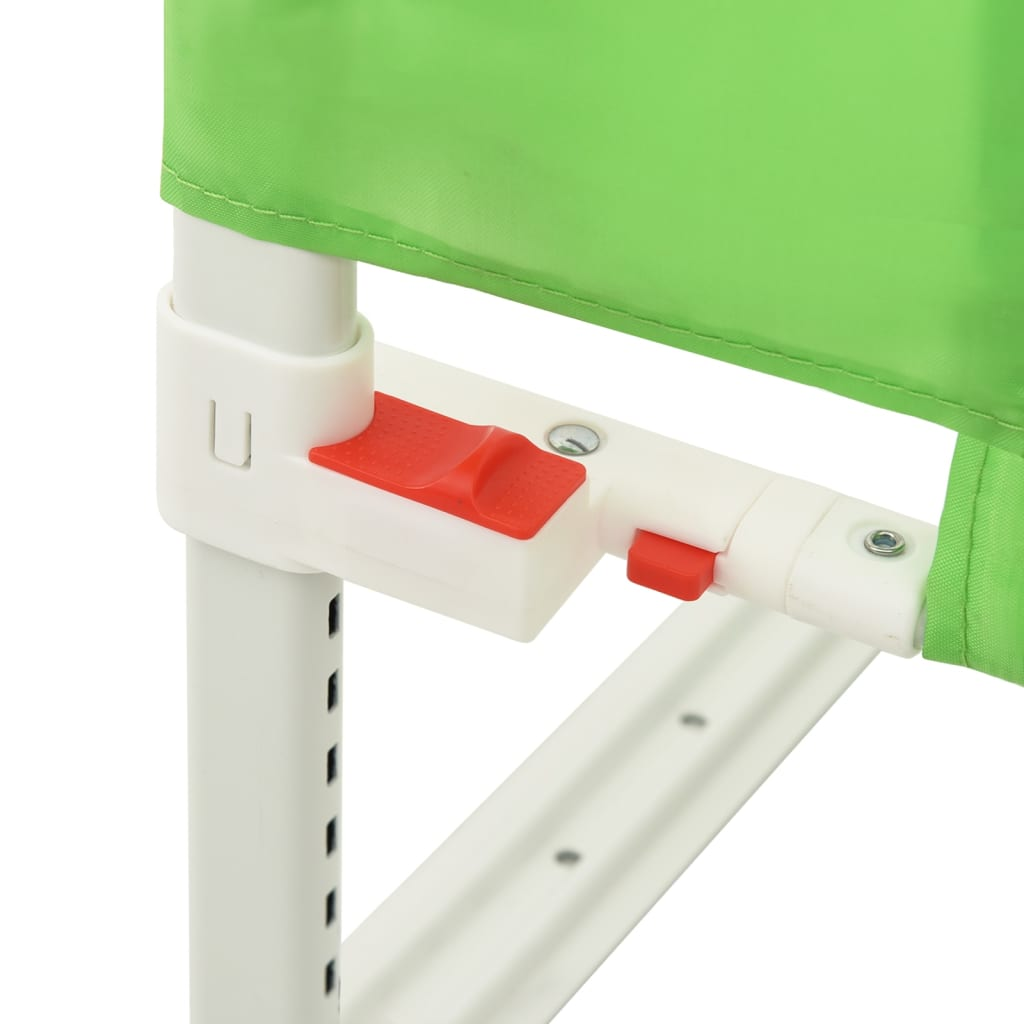 vidaXL Toddler Safety Bed Rail Green 150x25 cm Fabric