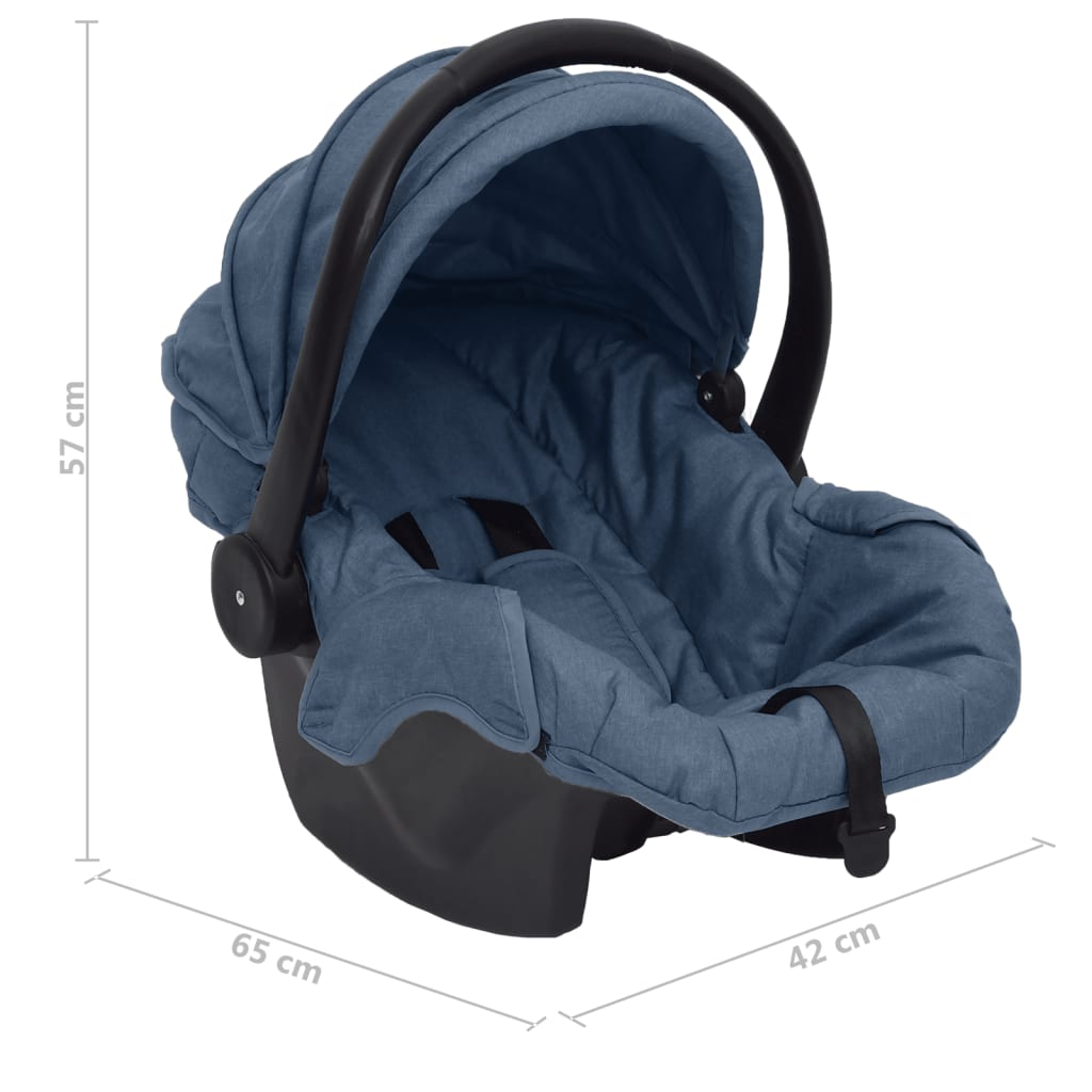 vidaXL Baby Car Seat Navy Blue 42x65x57 cm