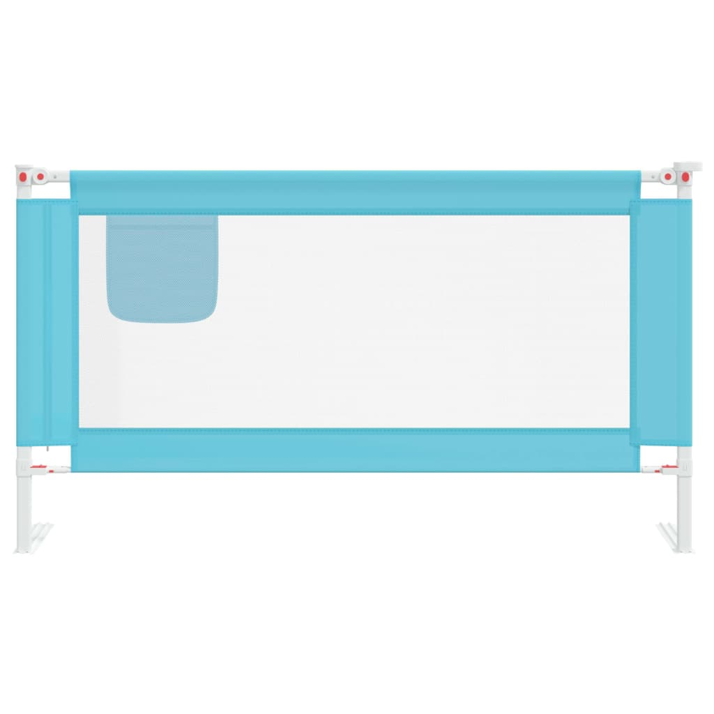 vidaXL Toddler Safety Bed Rail Blue 150x25 cm Fabric