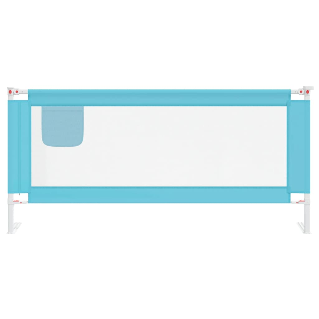 vidaXL Toddler Safety Bed Rail Blue 200x25 cm Fabric