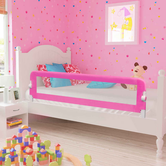 vidaXL Toddler Safety Bed Rail 150 x 42 cm Pink