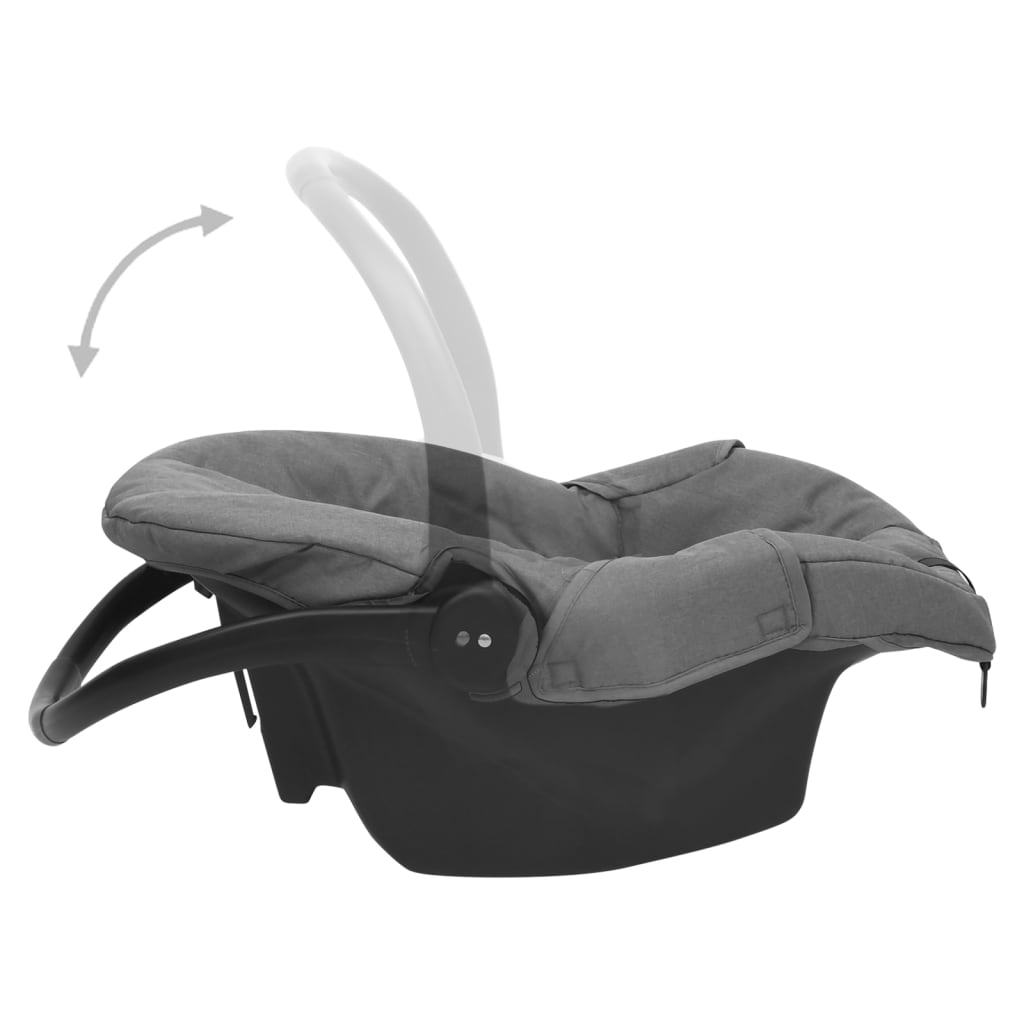 vidaXL Baby Car Seat Light Grey 42x65x57 cm