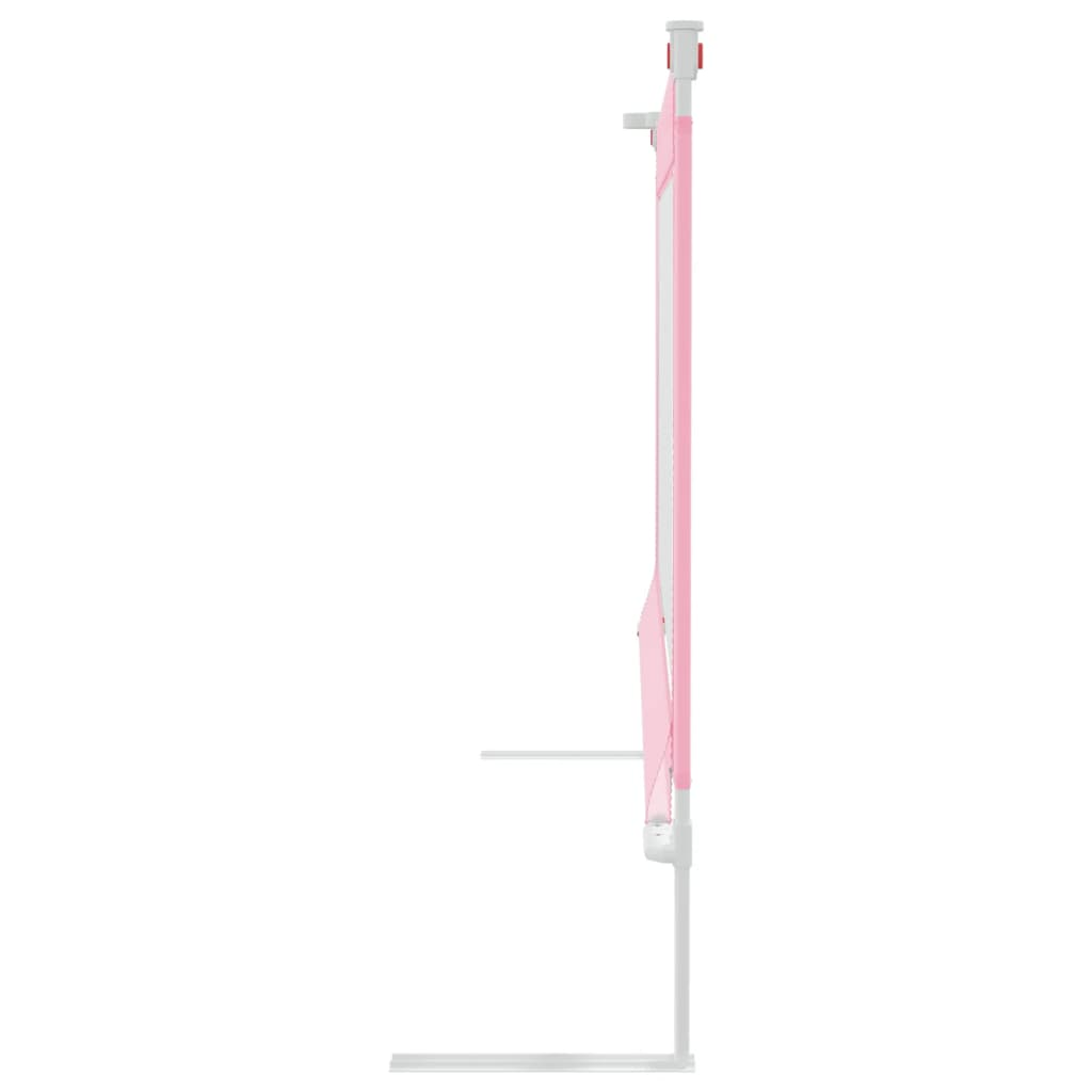 vidaXL Toddler Safety Bed Rail Pink 190x25 cm Fabric