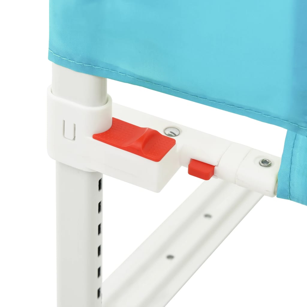 vidaXL Toddler Safety Bed Rail Blue 90x25 cm Fabric