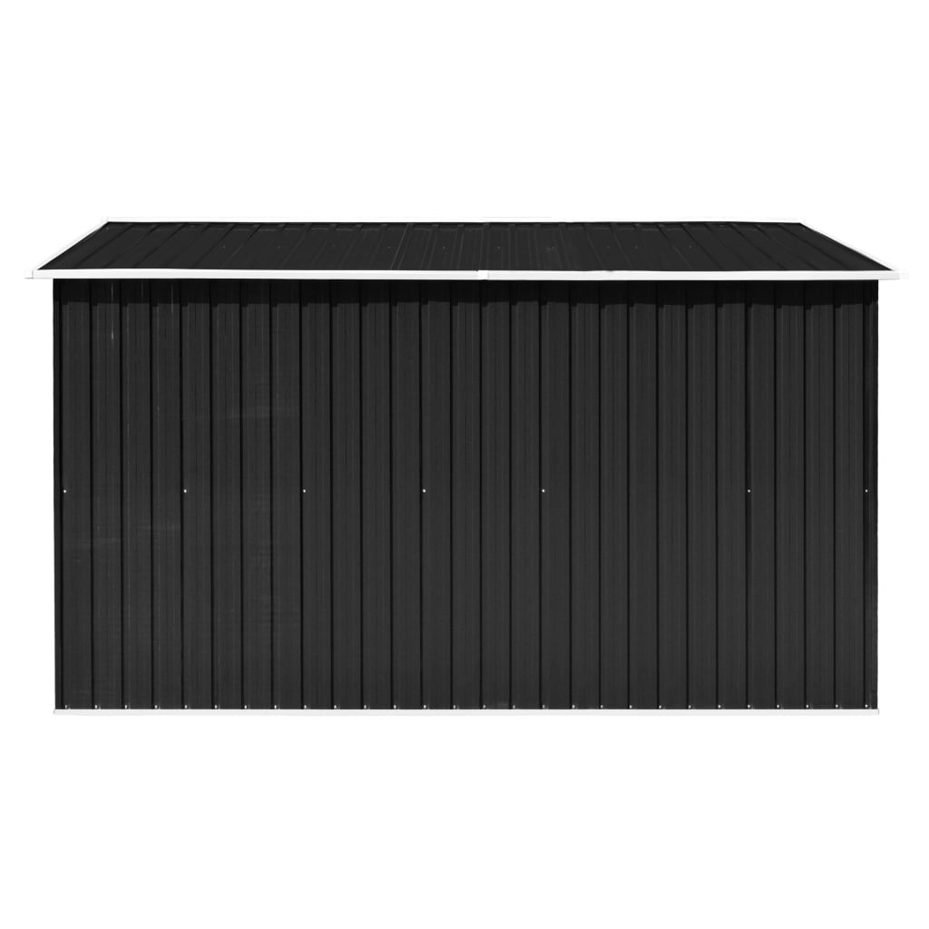 vidaXL Garden Shed 257x298x178 cm Metal Anthracite