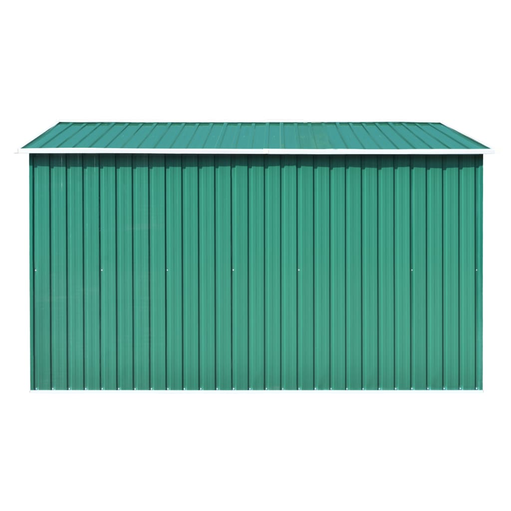 vidaXL Garden Shed 257x298x178 cm Metal Green