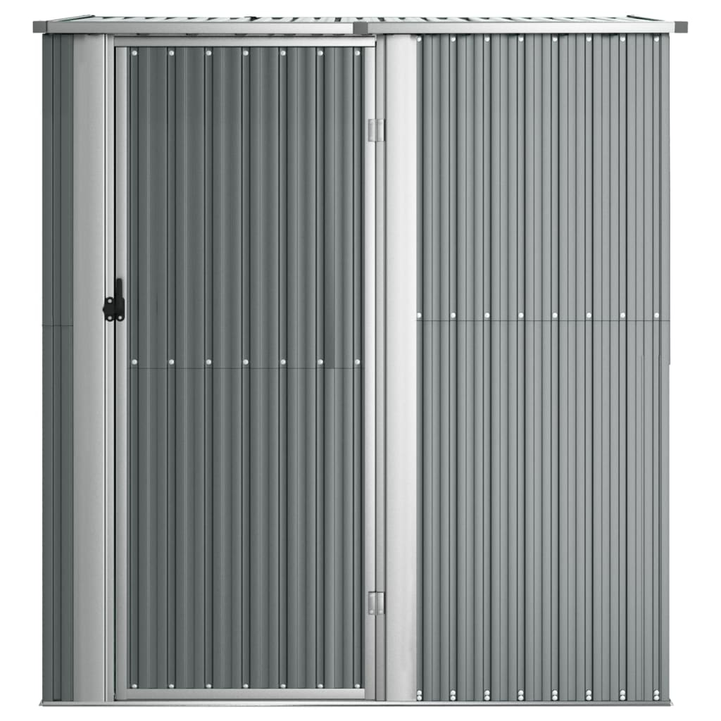 vidaXL Garden Shed Grey 180.5x97x209.5 cm Galvanised Steel