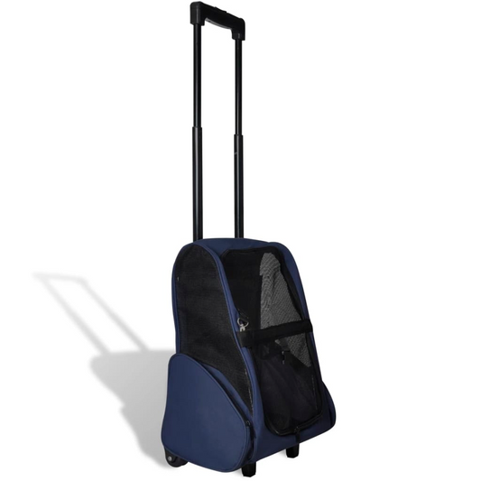 vidaXL Foldable Multipurpose Pet Trolley Blue