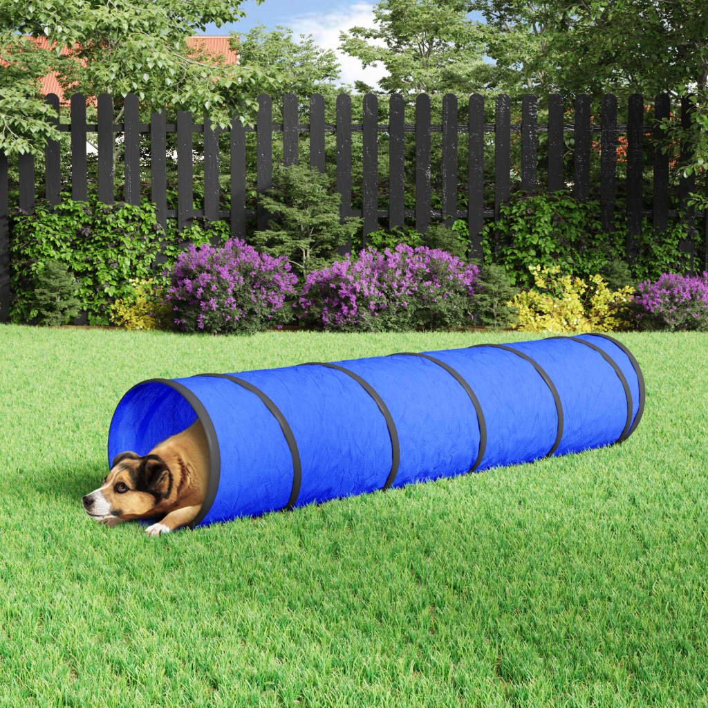 vidaXL Dog Tunnel Blue Ø 40x200 cm Polyester