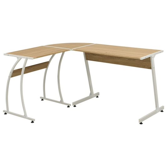 vidaXL Corner Desk L-Shaped Oak