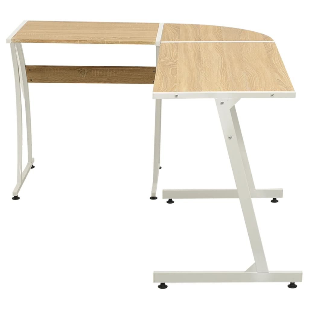 vidaXL Corner Desk L-Shaped Oak