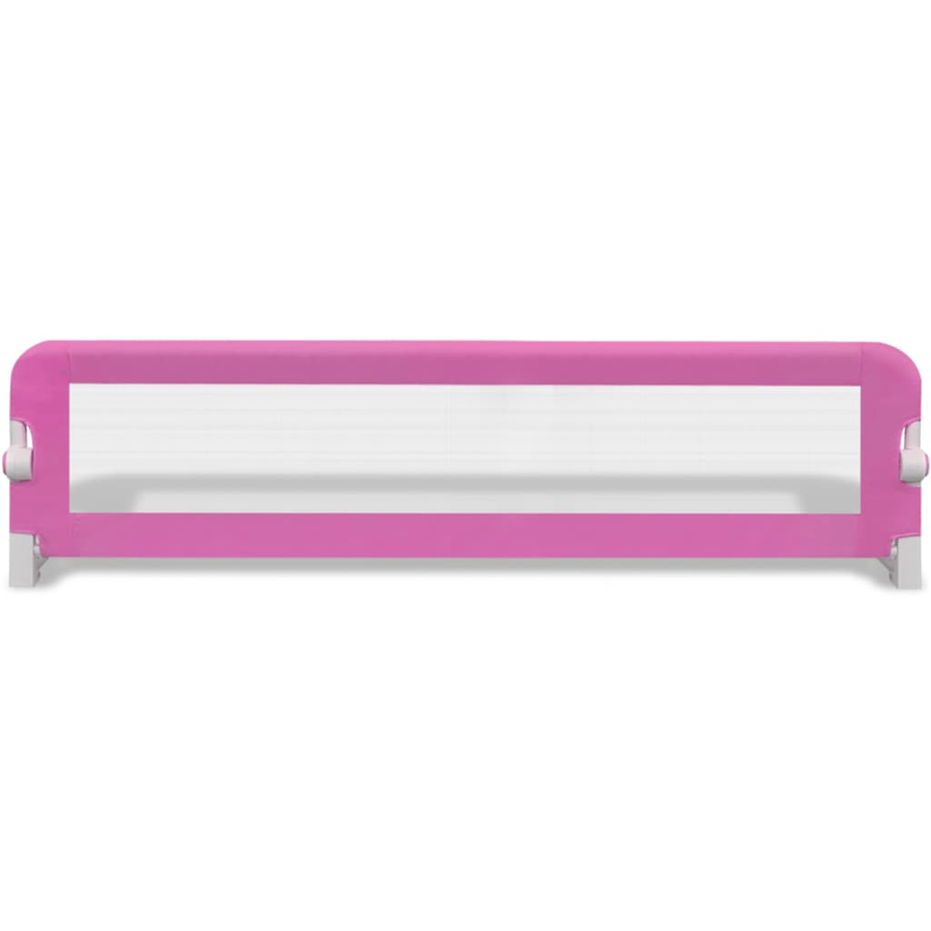 vidaXL Toddler Safety Bed Rail 2 pcs Pink 150x42 cm