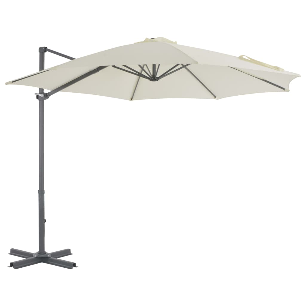 vidaXL Outdoor Umbrella with Portable Base Sand