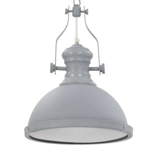 vidaXL Ceiling Lamp Grey Round E27