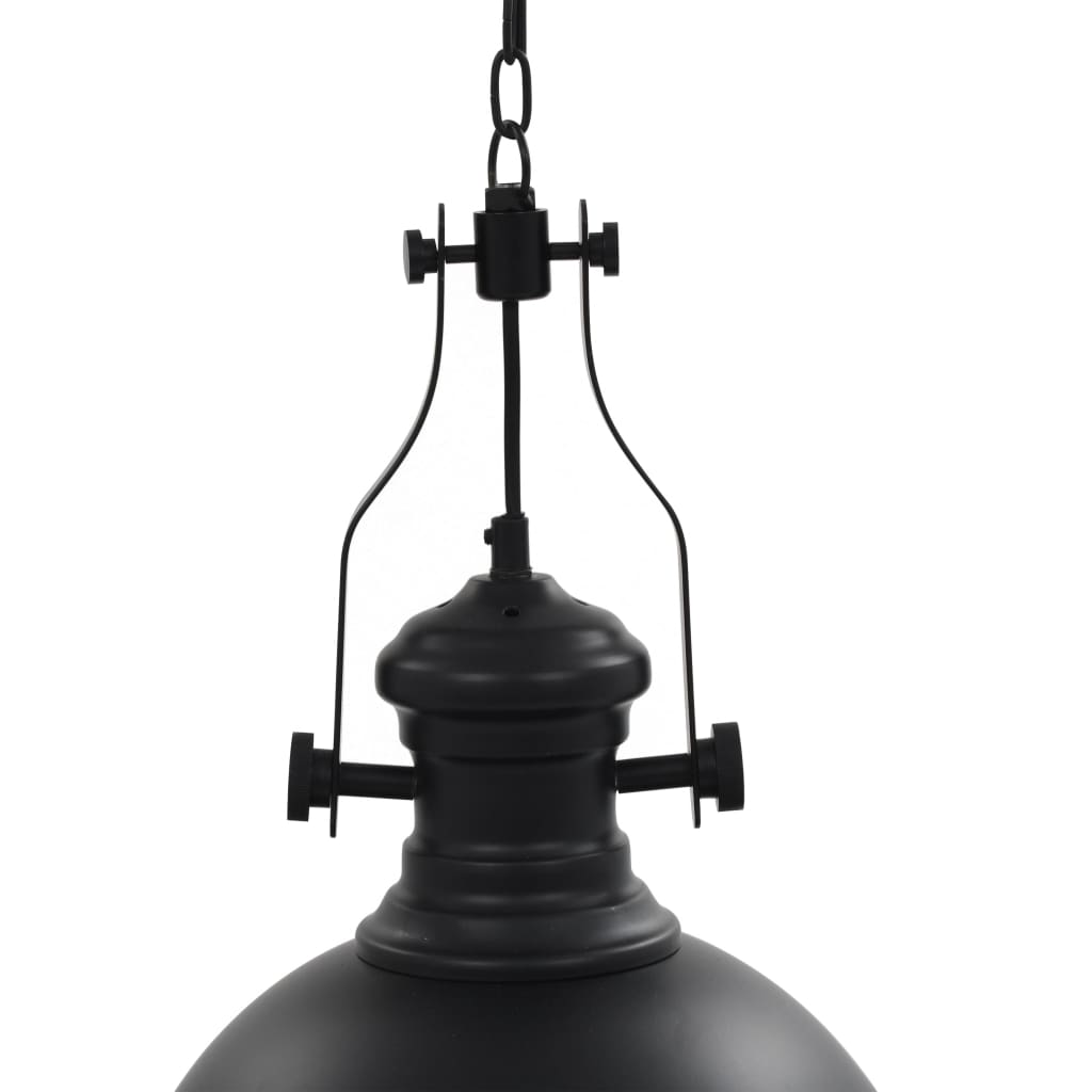 vidaXL Ceiling Lamp Black Round E27