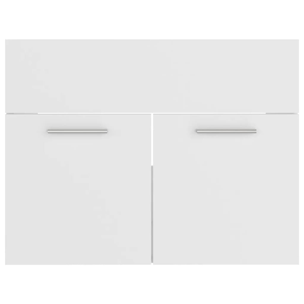 vidaXL Bathroom Furniture Set White Engineered Wood