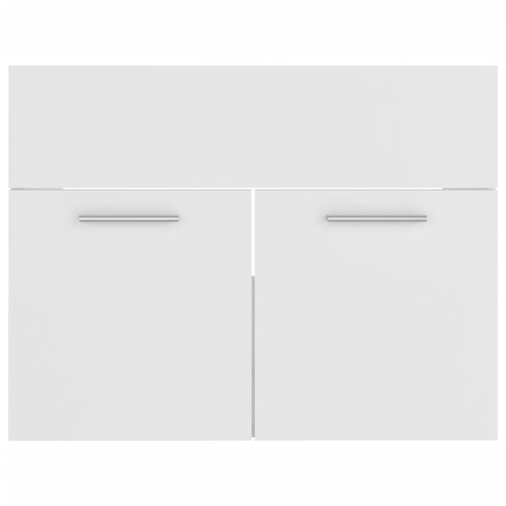 vidaXL Bathroom Furniture Set White Engineered Wood