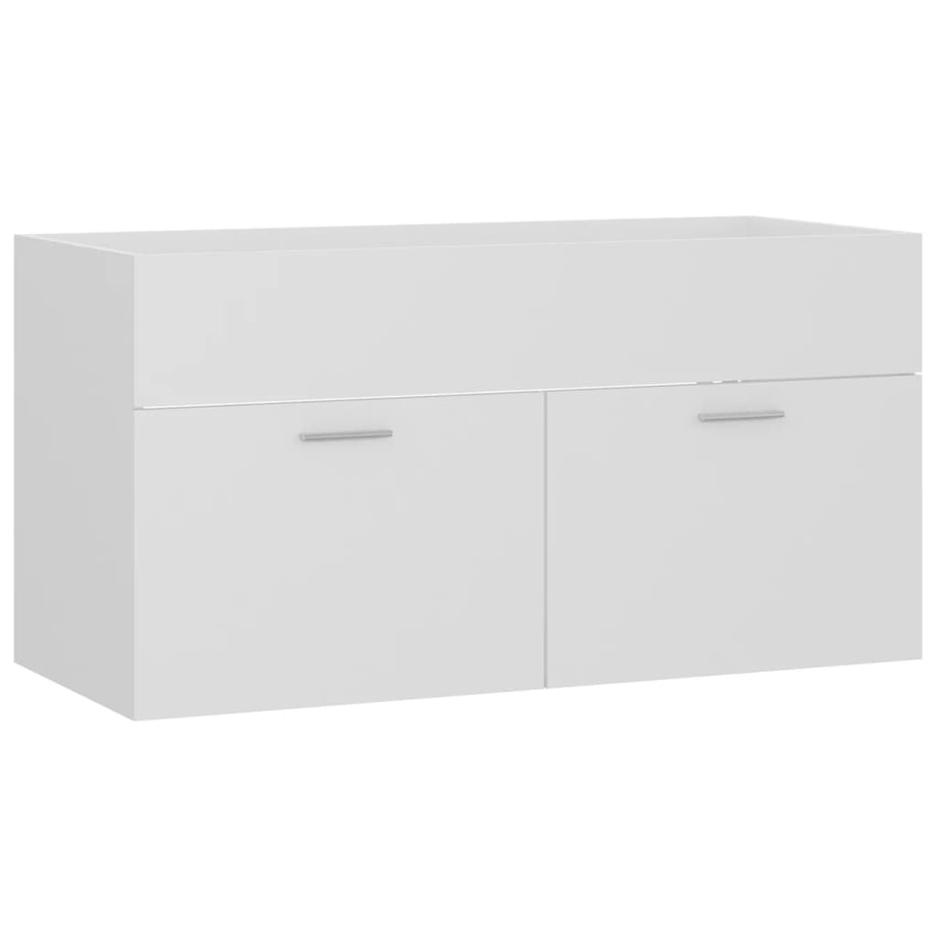 vidaXL Bathroom Furniture Set White Engineered Wood