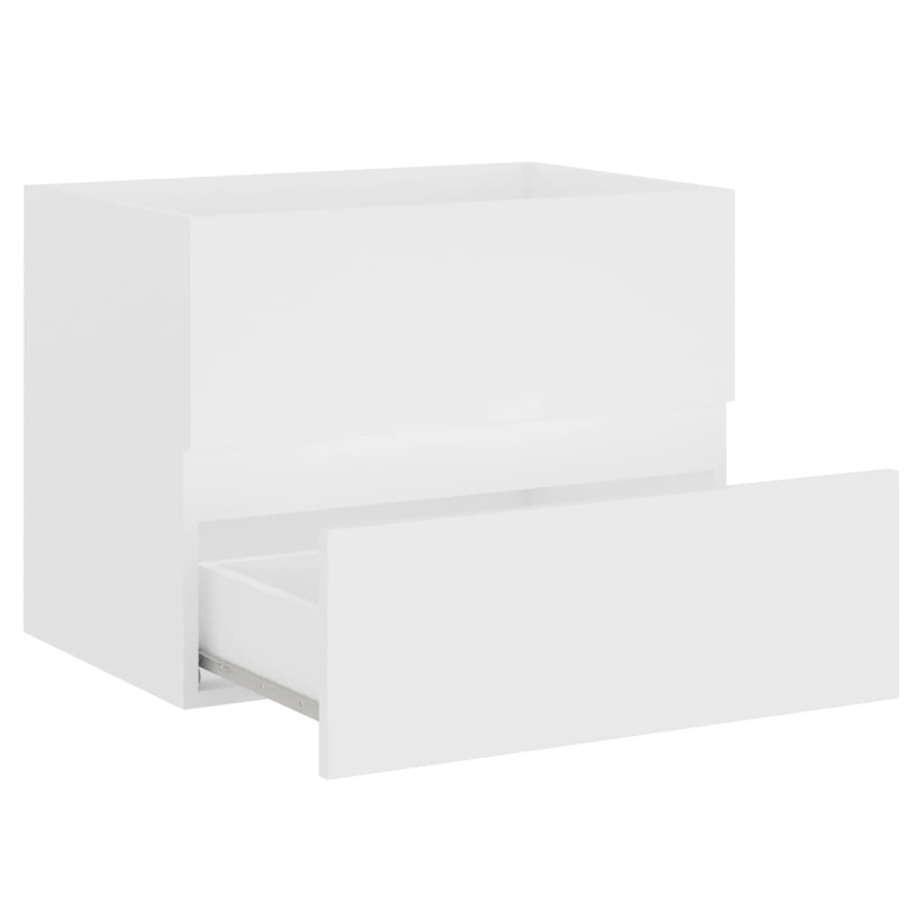 vidaXL Bathroom Furniture Set White Engineered Wood