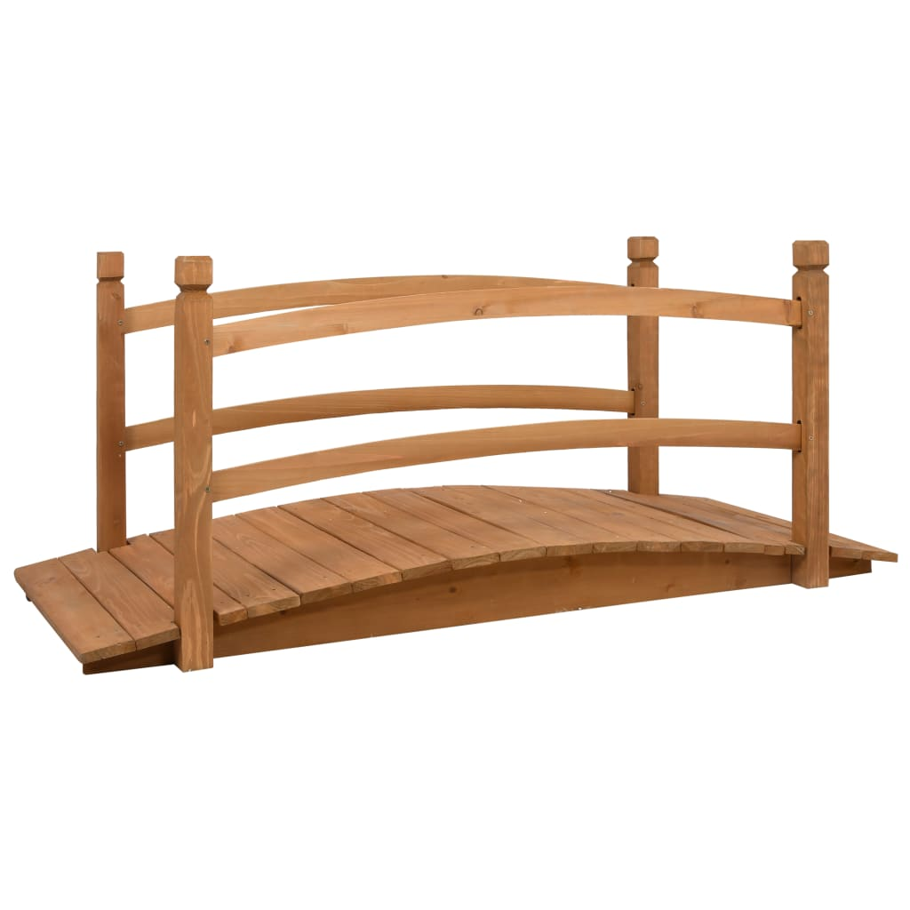 vidaXL Garden Bridge 140x60x60 cm Solid Firwood