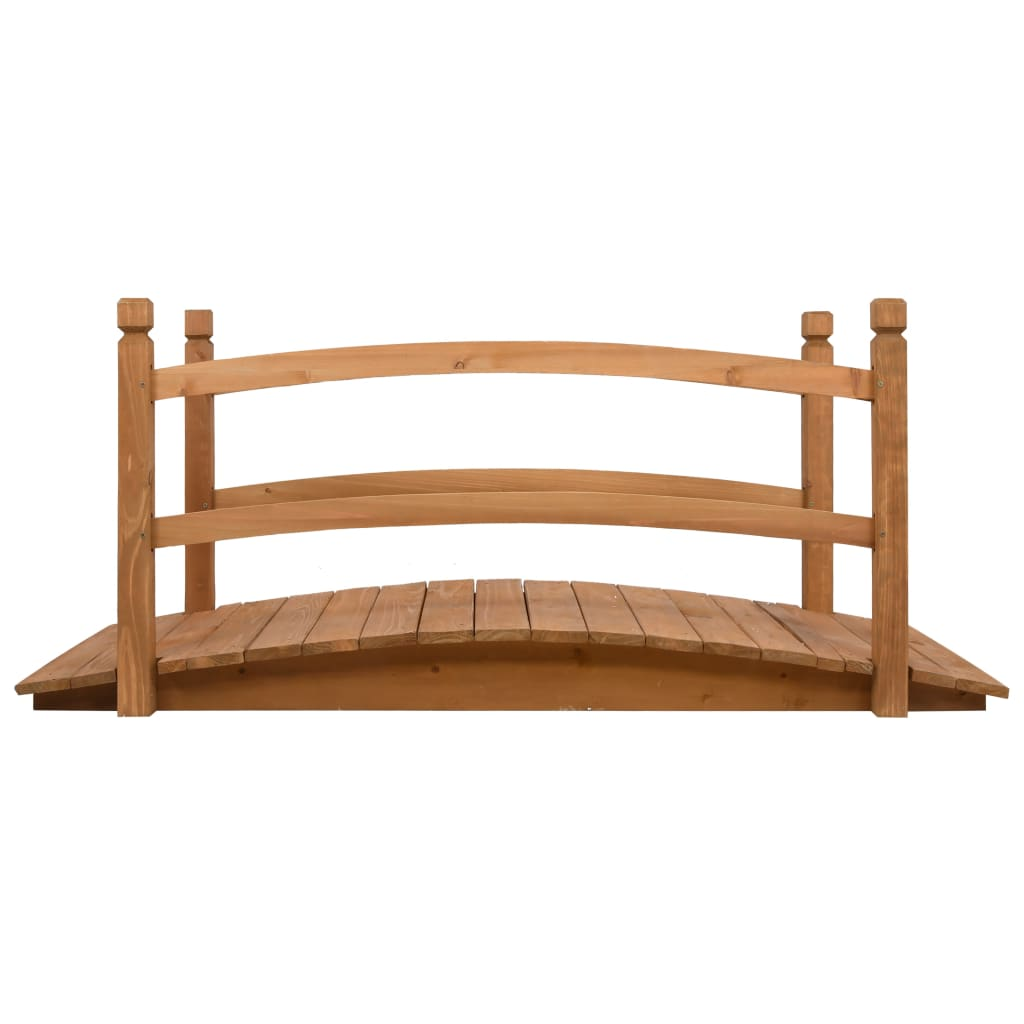 vidaXL Garden Bridge 140x60x60 cm Solid Firwood