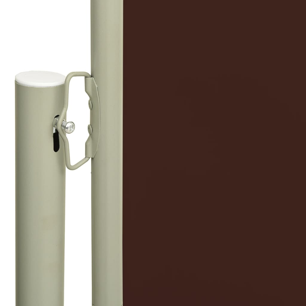 vidaXL Patio Retractable Side Awning 140x600 cm Brown