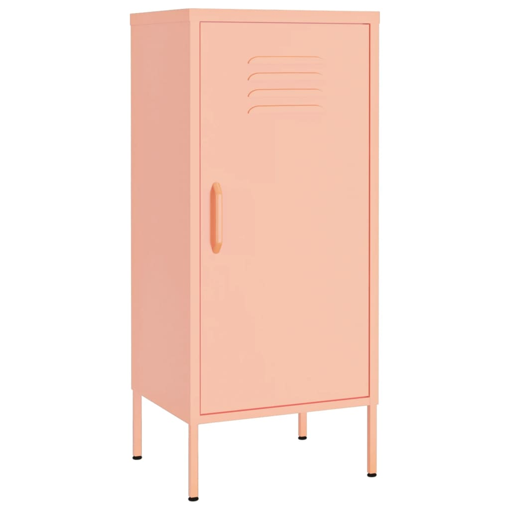 vidaXL Storage Cabinet Pink 42.5x35x101.5 cm Steel