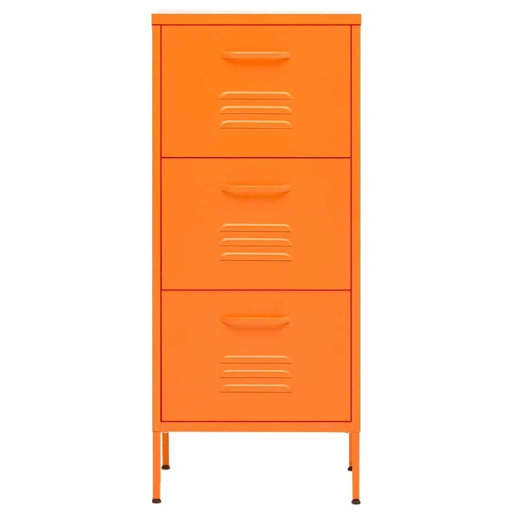 vidaXL Storage Cabinet Orange 42.5x35x101.5 cm Steel