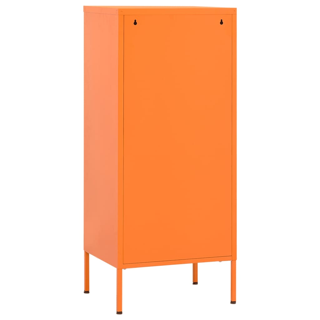 vidaXL Storage Cabinet Orange 42.5x35x101.5 cm Steel