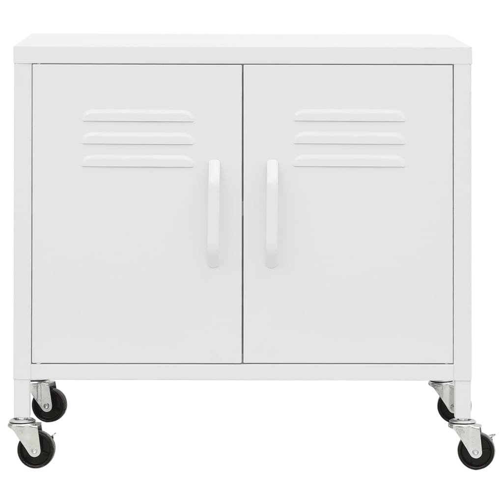 vidaXL Storage Cabinet White 60x35x56 cm Steel