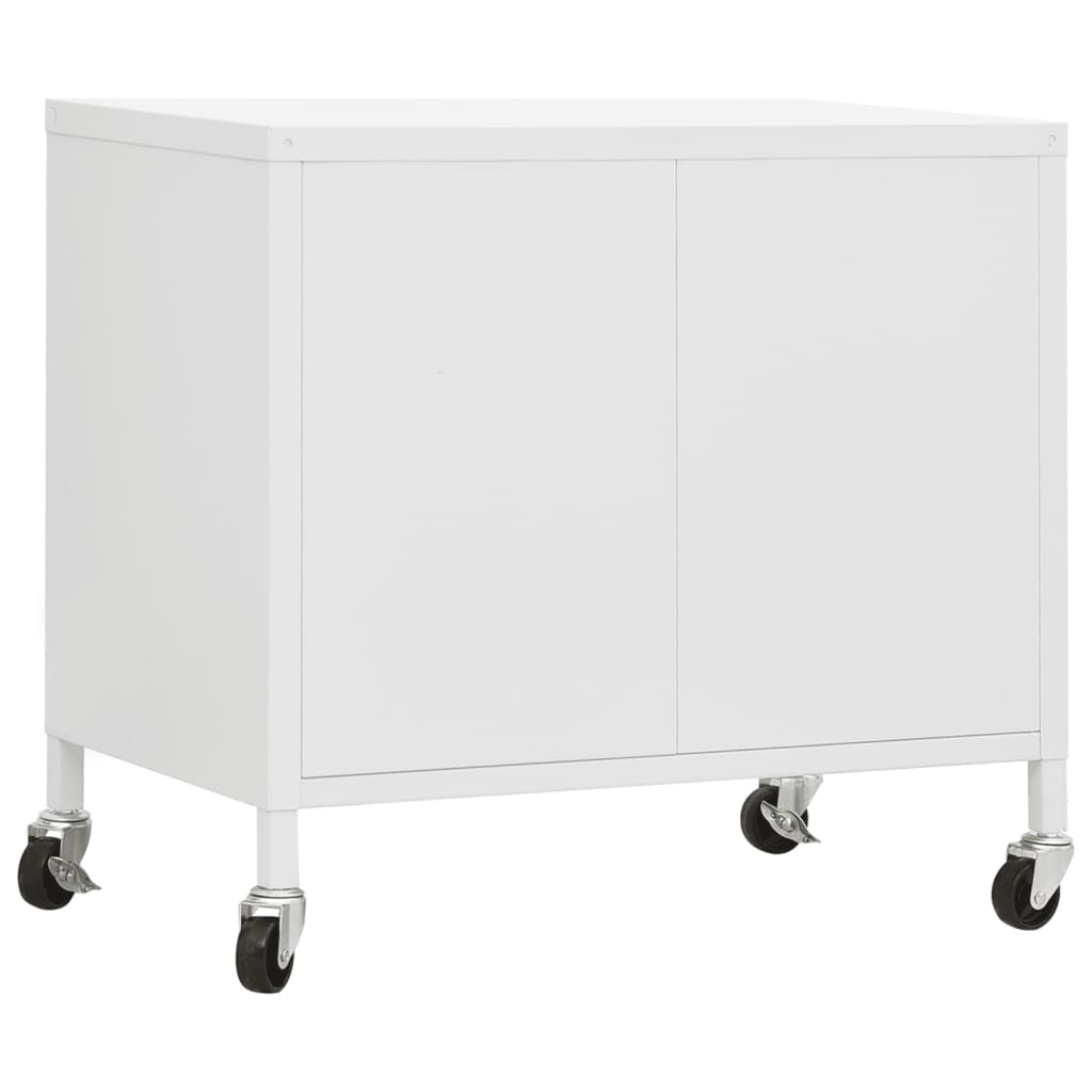 vidaXL Storage Cabinet White 60x35x56 cm Steel