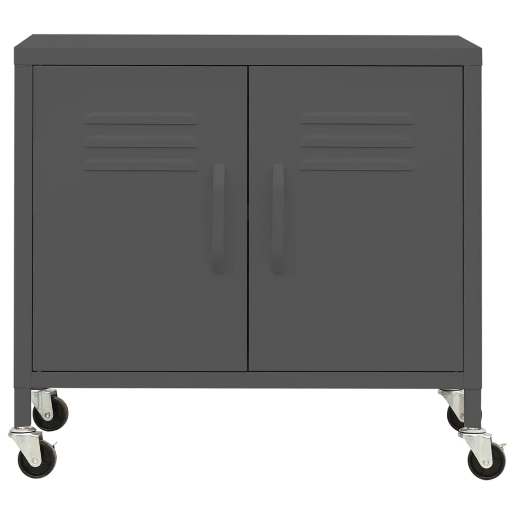 vidaXL Storage Cabinet Anthracite 60x35x56 cm Steel