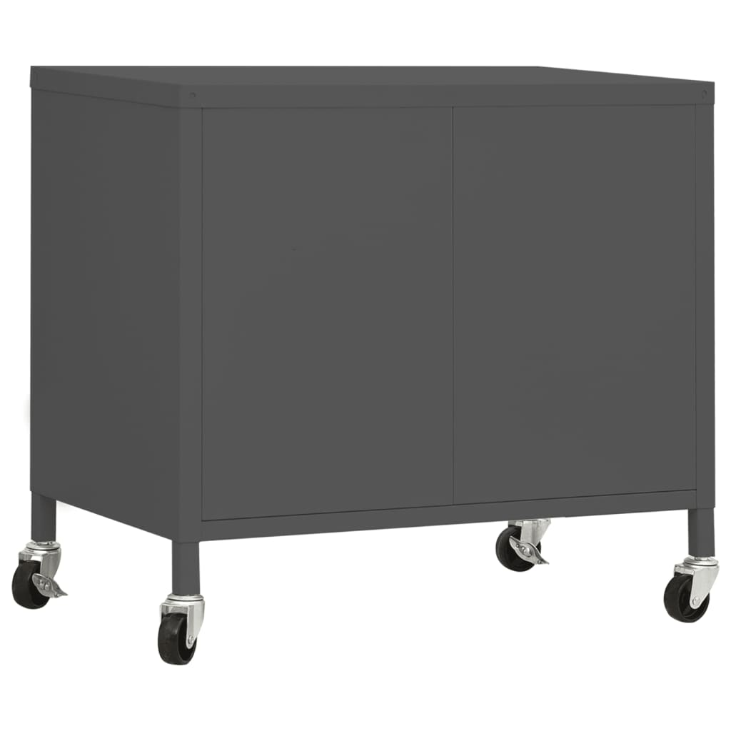 vidaXL Storage Cabinet Anthracite 60x35x56 cm Steel