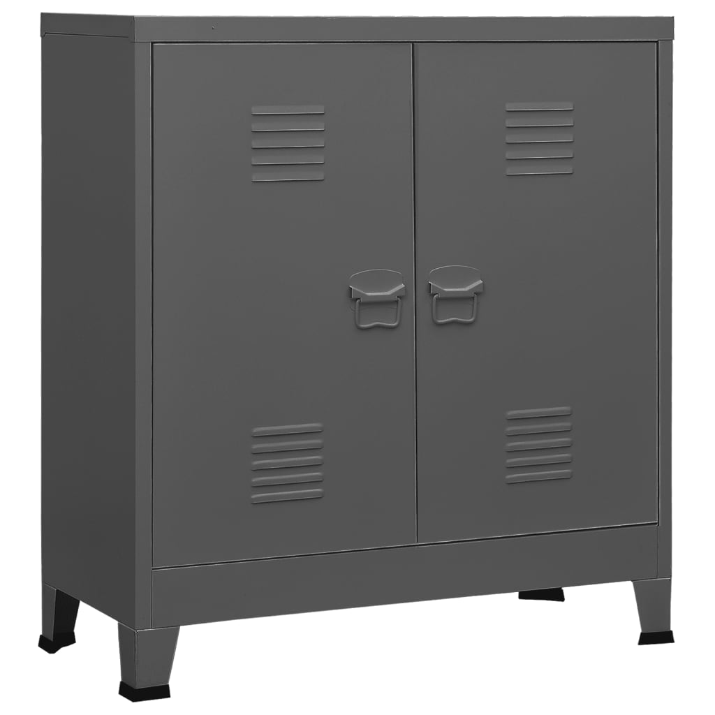 vidaXL Industrial Storage Chest Anthracite Steel