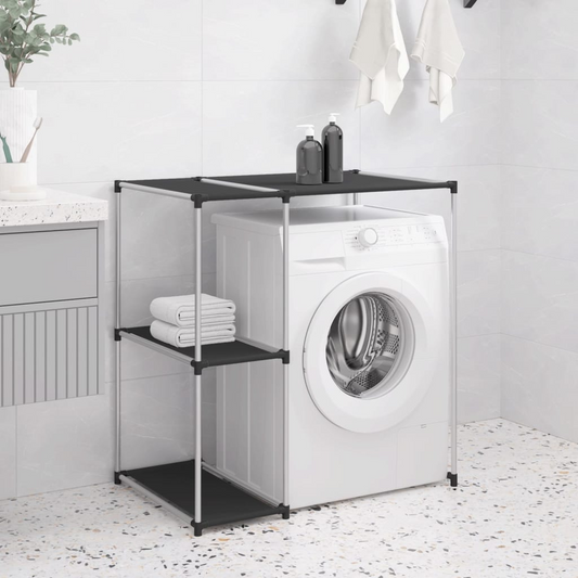 vidaXL Storage Rack over Washing Machine Black 87x55x90.5 cm Iron