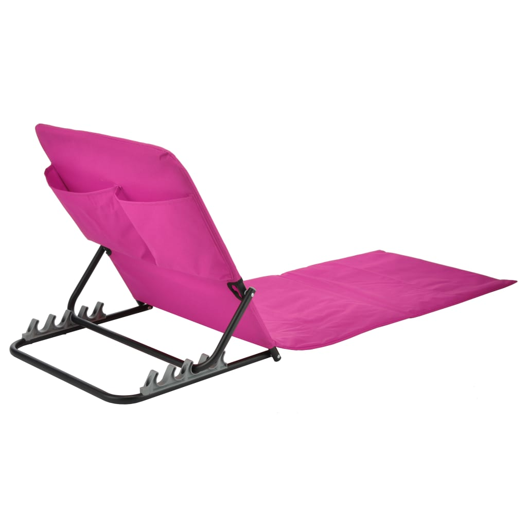 HI Foldable Beach Mat Chair PVC Pink