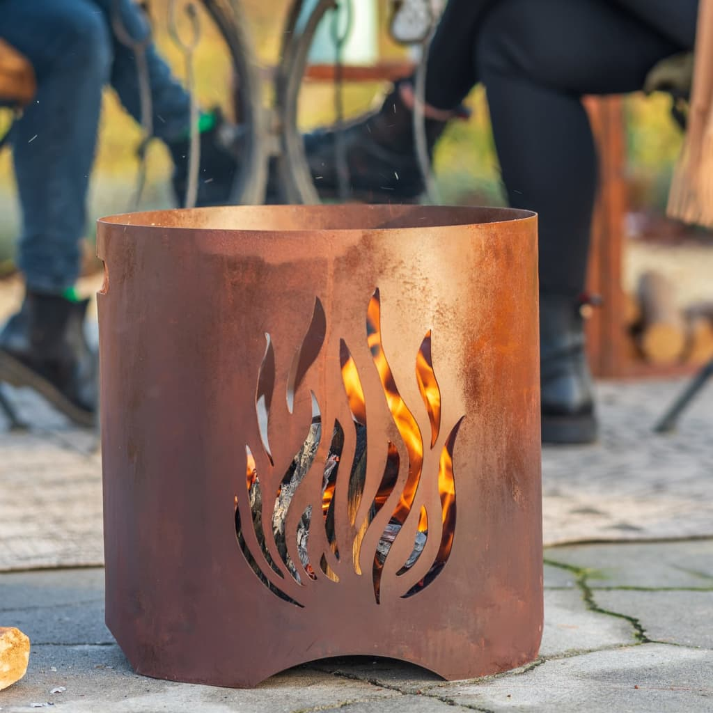 RedFire Handmade Garden Fireplace Kiruna Rust Steel