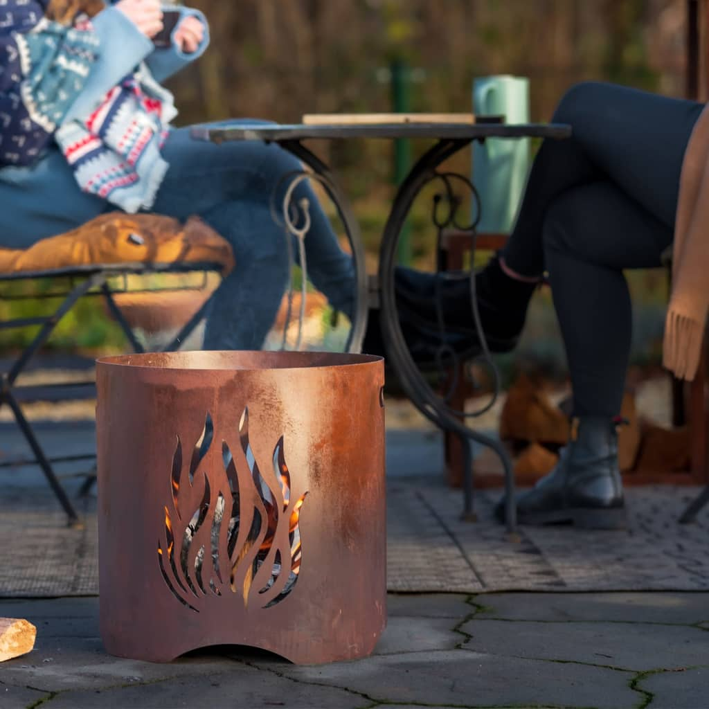 RedFire Handmade Garden Fireplace Kiruna Rust Steel