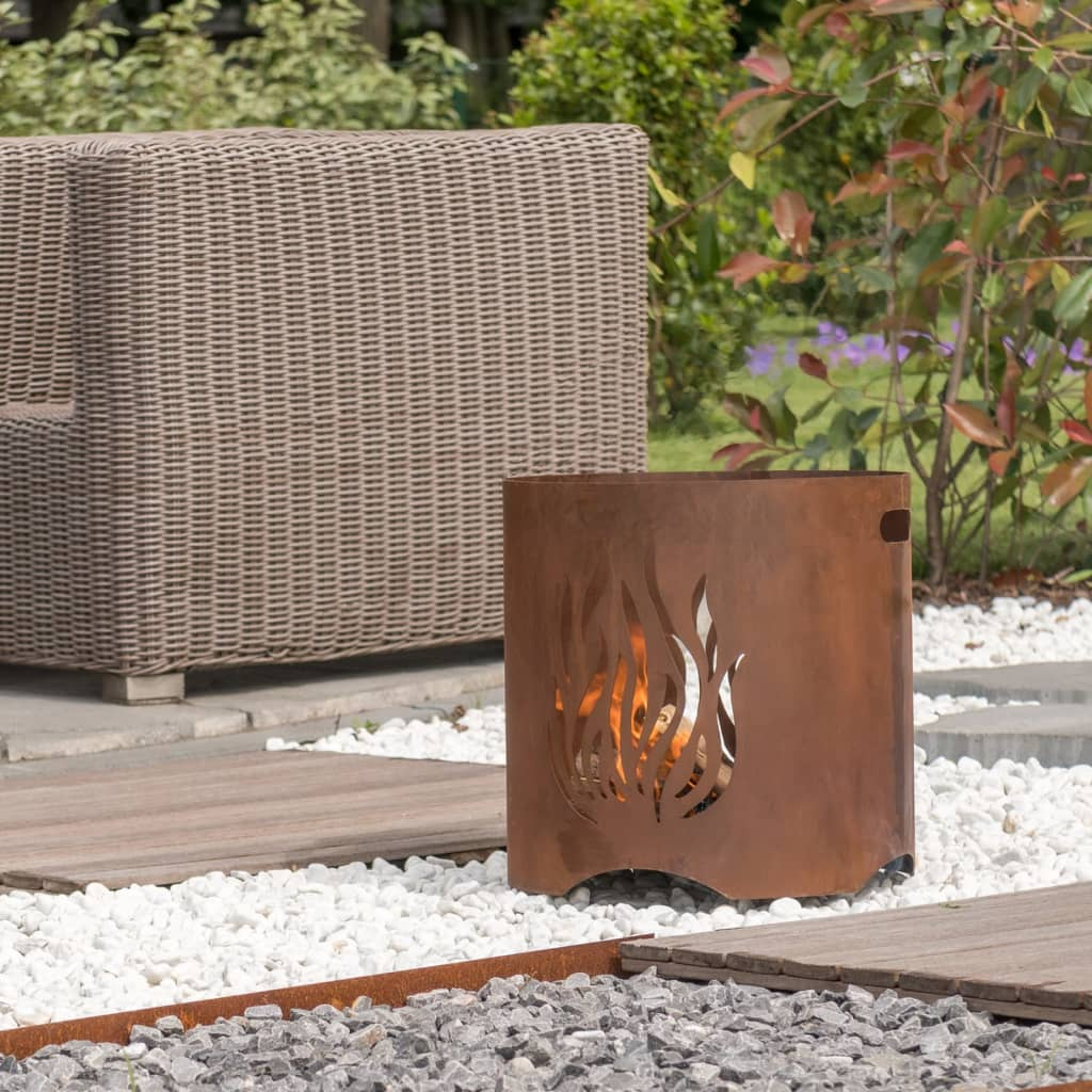 RedFire Handmade Garden Fireplace Kiruna Rust Steel