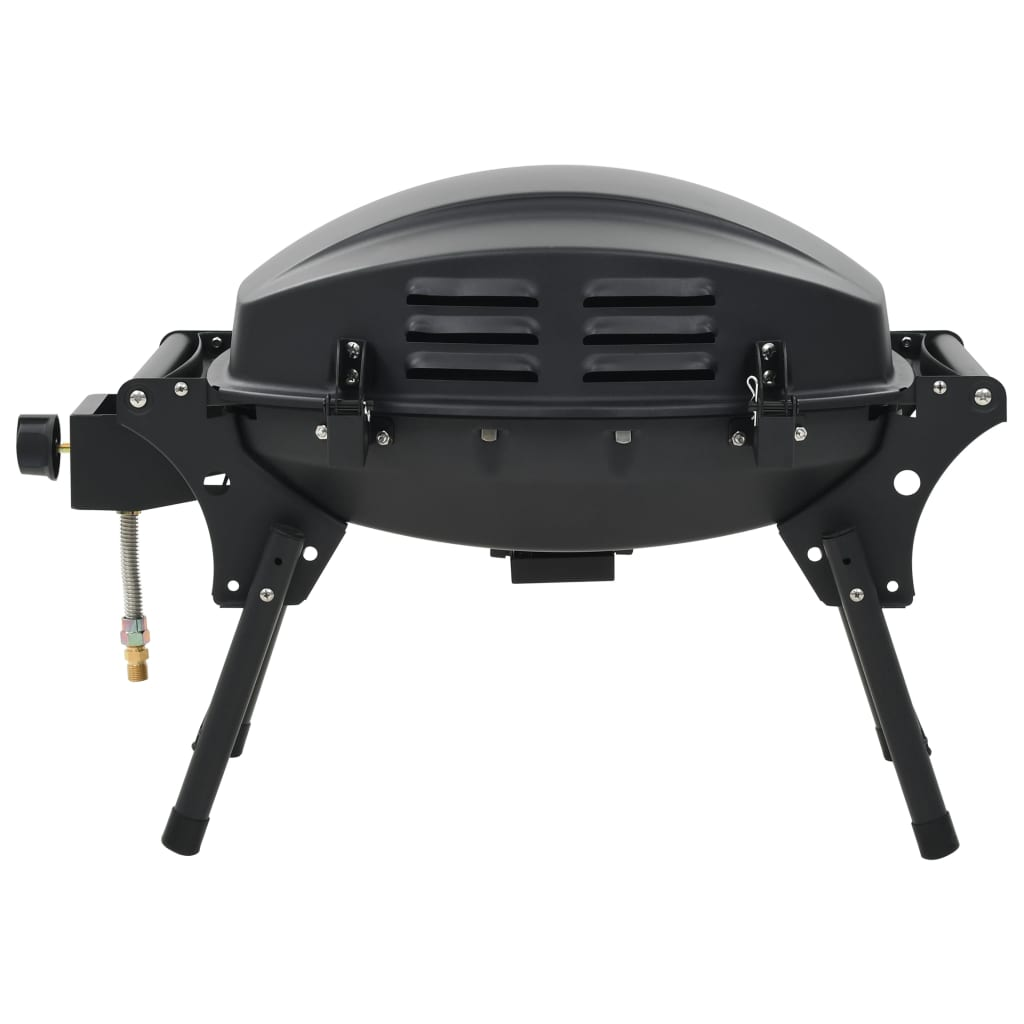 vidaXL Portable Gas BBQ Grill with Cooking Zone Black