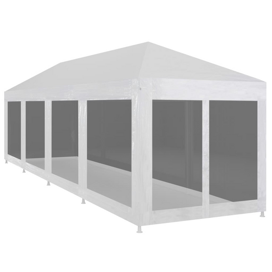 vidaXL Party Tent with 10 Mesh Sidewalls 12x3 m