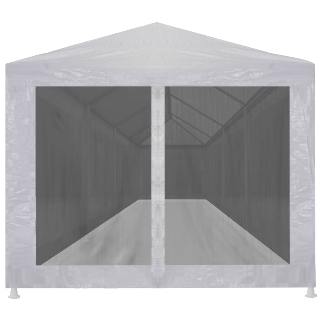 vidaXL Party Tent with 10 Mesh Sidewalls 12x3 m