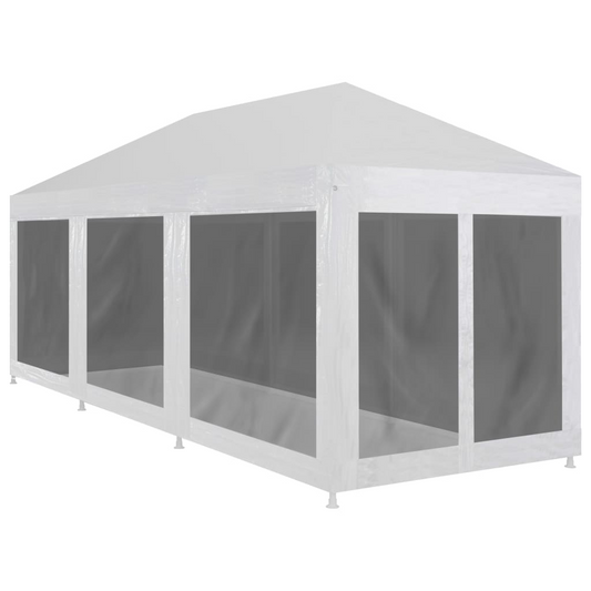 vidaXL Party Tent with 8 Mesh Sidewalls 9x3 m