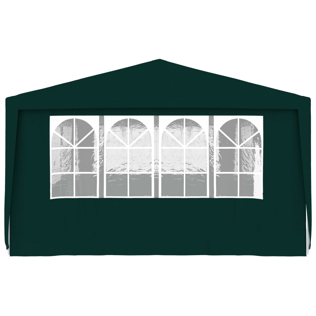 vidaXL Professional Party Tent with Side Walls 4x9 m Green 90 g/m?