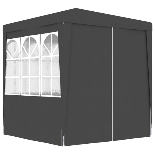 vidaXL Professional Party Tent with Side Walls 2x2 m Anthracite 90 g/m?