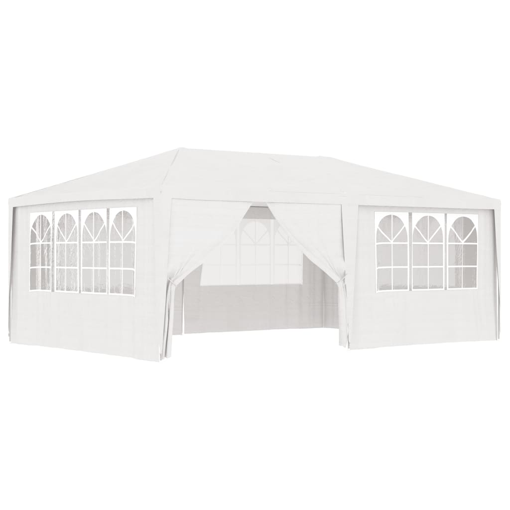 vidaXL Professional Party Tent with Side Walls 4x6 m White 90 g/m?