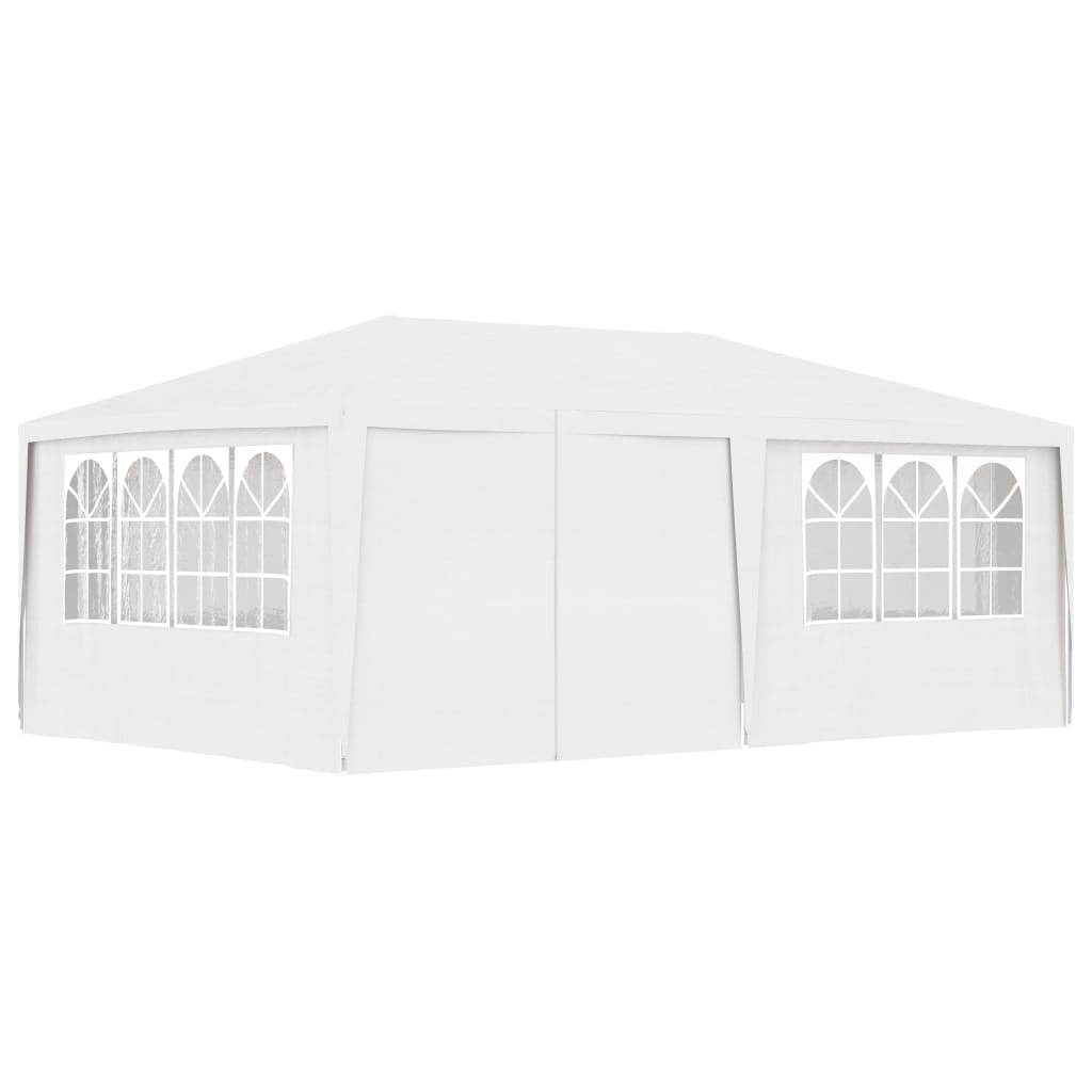 vidaXL Professional Party Tent with Side Walls 4x6 m White 90 g/m?