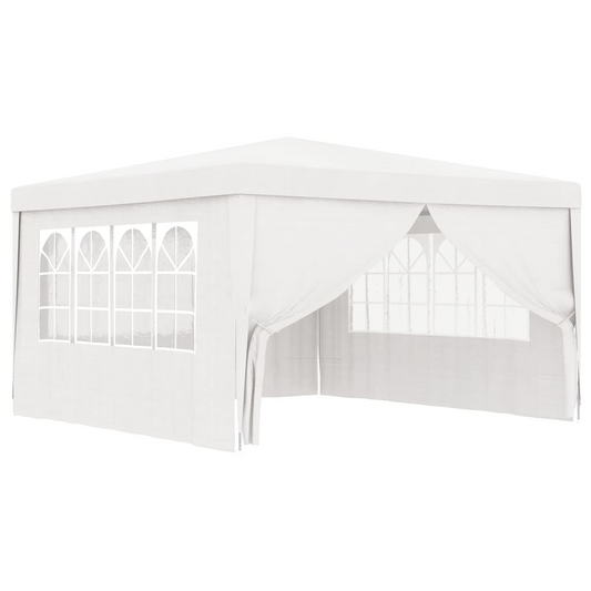 vidaXL Professional Party Tent with Side Walls 4x4 m White 90 g/m?