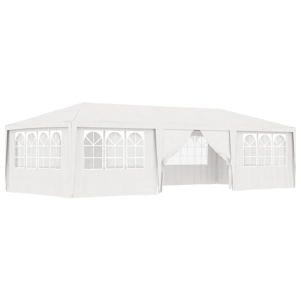 vidaXL Professional Party Tent with Side Walls 4x9 m White 90 g/m?